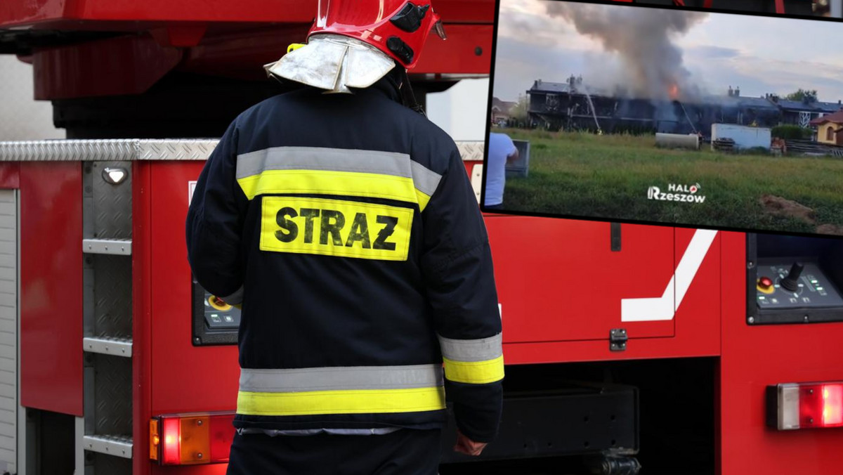 Płonący budynek w Rzeszowie – niepewność co do obecności osób w środku podczas wybuchu ognia