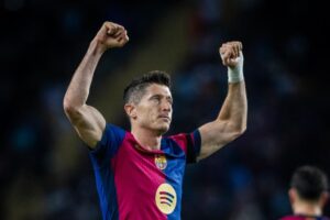 Robert Lewandowski w prestiżowym meczu Ligi Mistrzów