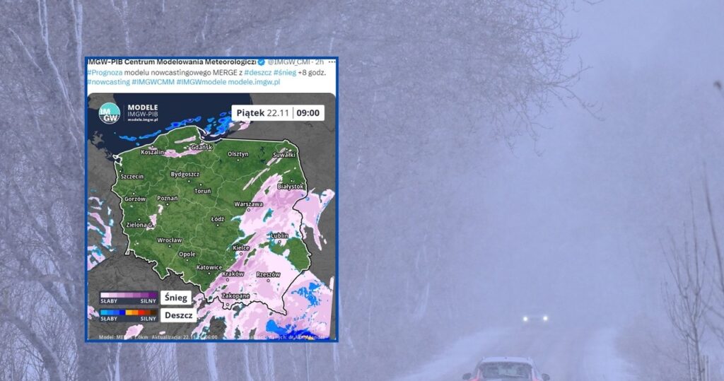 Jazda w tych okolicznościach stanowi wyzwanie. Meteorolodzy ostrzegają.