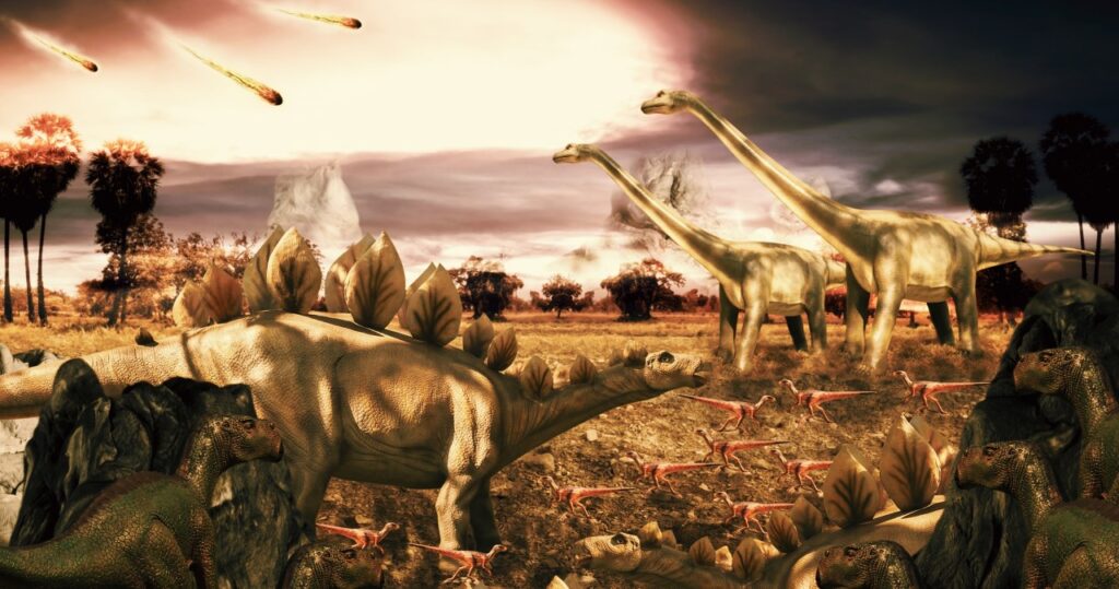 Oto propozycja przeredagowanego tytułu: Dinozaury prosperowały do samego końca – dopiero upadek asteroidy zakończył ich erę