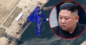 Uszkodzenie nowego niszczyciela podczas wodowania w obecności Kim Dzong Una